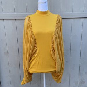 Chiffon Bat Wing Blouse